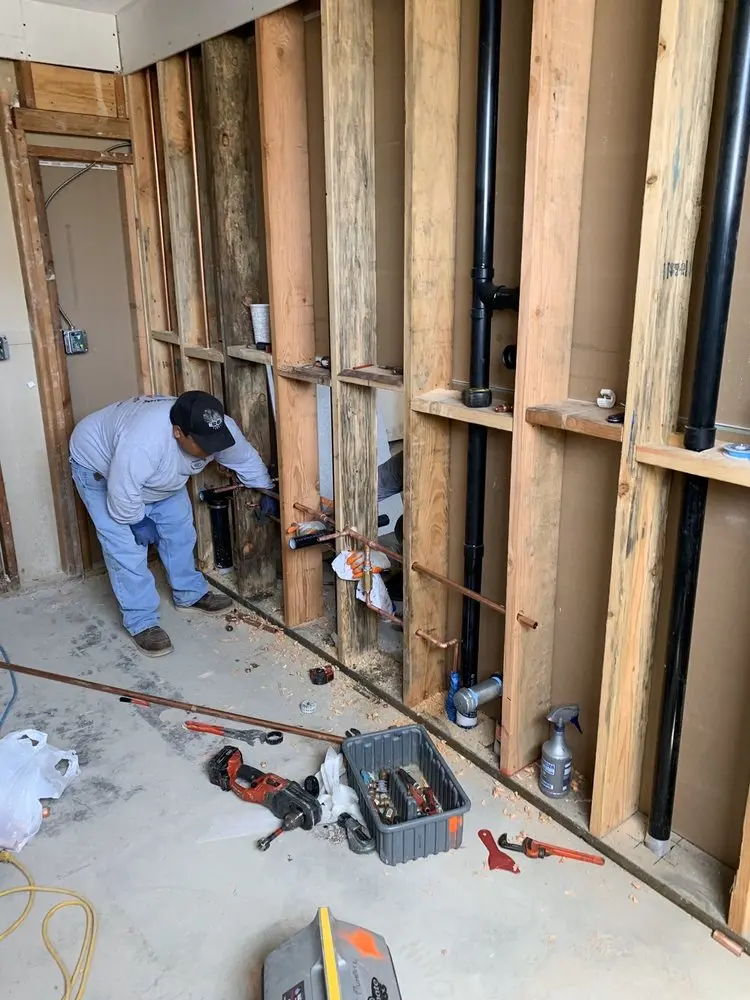 Commercial rough-in plumbing for Water Heater Replacement in Strongstown